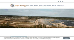 Desktop Screenshot of origisenergy.com